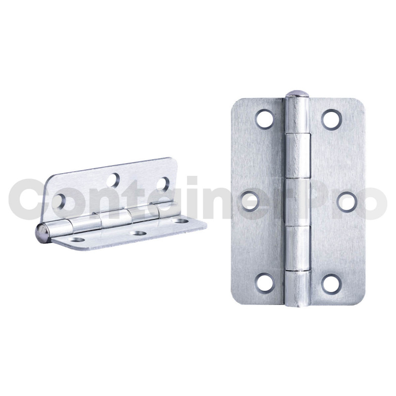 Reefer Air Flow Hinge Satin Chrome 90mm x 60mm Flat