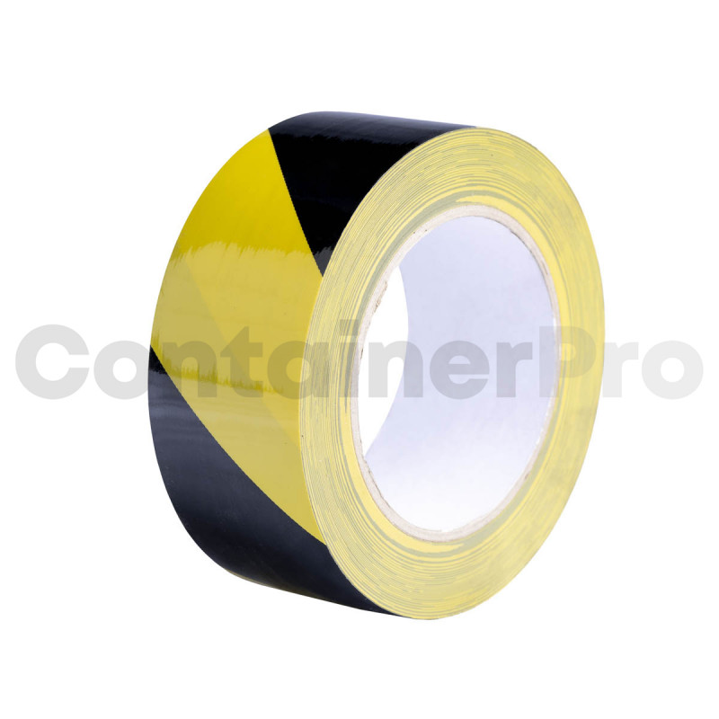 Zebra Warning Yellow/Black Decal - Tape Roll 48mm x 33m
