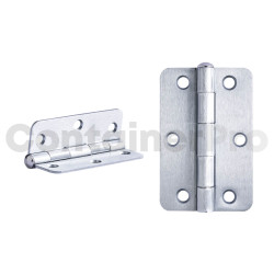 Reefer Air Flow Hinge Satin Chrome 90mm x 60mm Flat