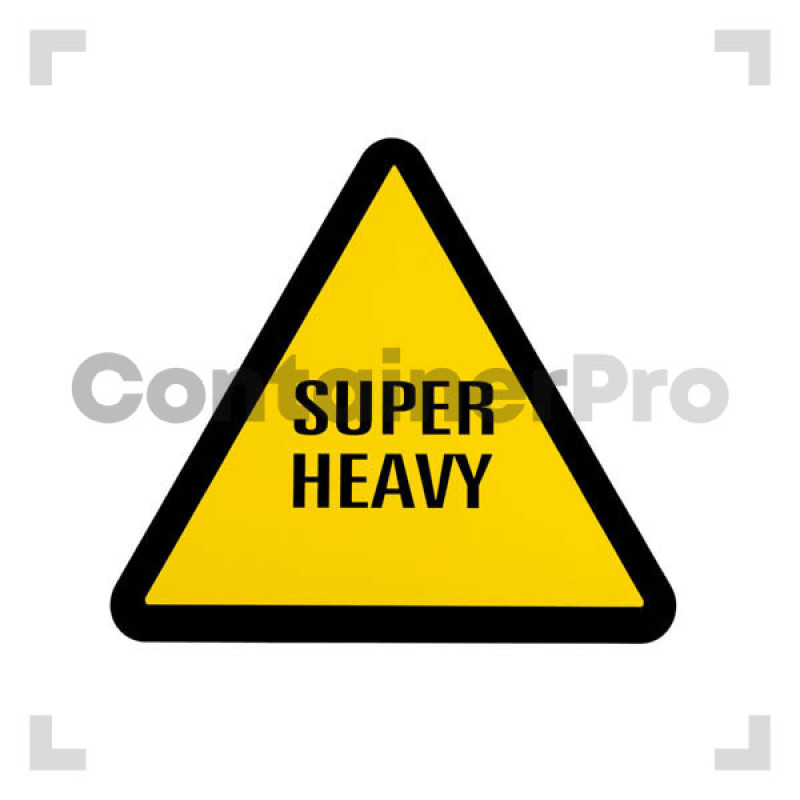 Super Heavy Triangle Decal